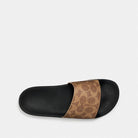 Women's Coach Udele Sport Slide In Signature Canvas Tan