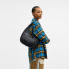 Coach Alter/Ego Crescent Shoulder Bag In Upcrafted Leather Black