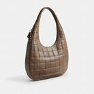 Coach Alter/Ego Large Crescent Shoulder Bag In Upcrafted Leather Dark Stone