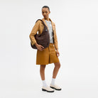 Coach Alter/Ego Large Crescent Shoulder Bag In Upcrafted Leather Maple