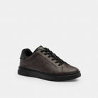 Men's Coach High Line Sneaker In Signature Canvas Walnut & Black