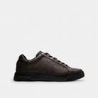 Men's Coach High Line Sneaker In Signature Canvas Walnut & Black