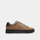 Men's Coach High Line Sneaker In Signature Canvas Khaki Black