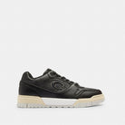 Women's Coach Soho Sneaker With Signature Canvas Charcoal Black