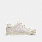 Women's Coach High Line Sneaker In Signature Canvas Off White