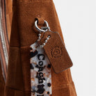Coach Alter/Ego Large Crescent Shoulder Bag In Upcrafted Suede Warm Brown