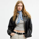 Coach Signature Silk Skinny Scarf Niagara Mist