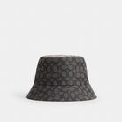 Coach Signature Jacquard Bucket Hat Charcoal