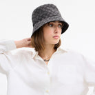 Coach Signature Jacquard Bucket Hat Charcoal