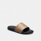 Women's Coach Udele Sport Slide In Signature Canvas Tan