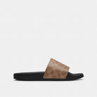 Women's Coach Udele Sport Slide In Signature Canvas Tan