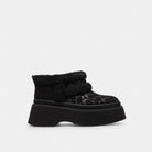 Women's Coach Christina Bootie In Signature Suede Black