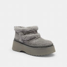 Women's Coach Christina Bootie In Signature Suede Charcoal