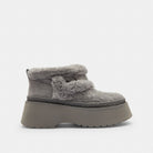 Women's Coach Christina Bootie In Signature Suede Charcoal