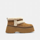 Women's Coach Christina Bootie In Signature Suede Tobacco