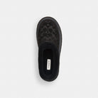 Women's Coach Cecelia Clog In Signature Suede Black