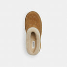 Women's Coach Cecelia Clog In Signature Suede Tobacco