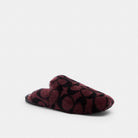 Women's Coach Slipper In Signature Shearling Merlot