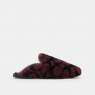 Women's Coach Slipper In Signature Shearling Merlot