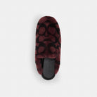Women's Coach Slipper In Signature Shearling Merlot