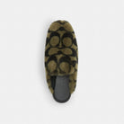 Women's Coach Slipper In Signature Shearling Olive