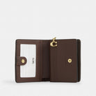 Coach Snap Wallet In Signature Chenille Gold Truffle
