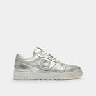 Women's Coach Soho Sneaker In Distressed Metallic Leather Silver