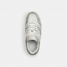 Women's Coach Soho Sneaker In Distressed Metallic Leather Silver
