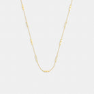Coach Signature Bar Chain Necklace Gold