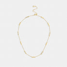 Coach Signature Bar Chain Necklace Gold