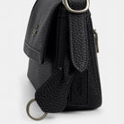 Coach Etta Small Flap Shoulder Bag Gunmetal Black
