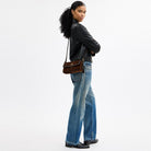 Coach Etta Small Flap Shoulder Bag In Signature Chenille Gold Truffle