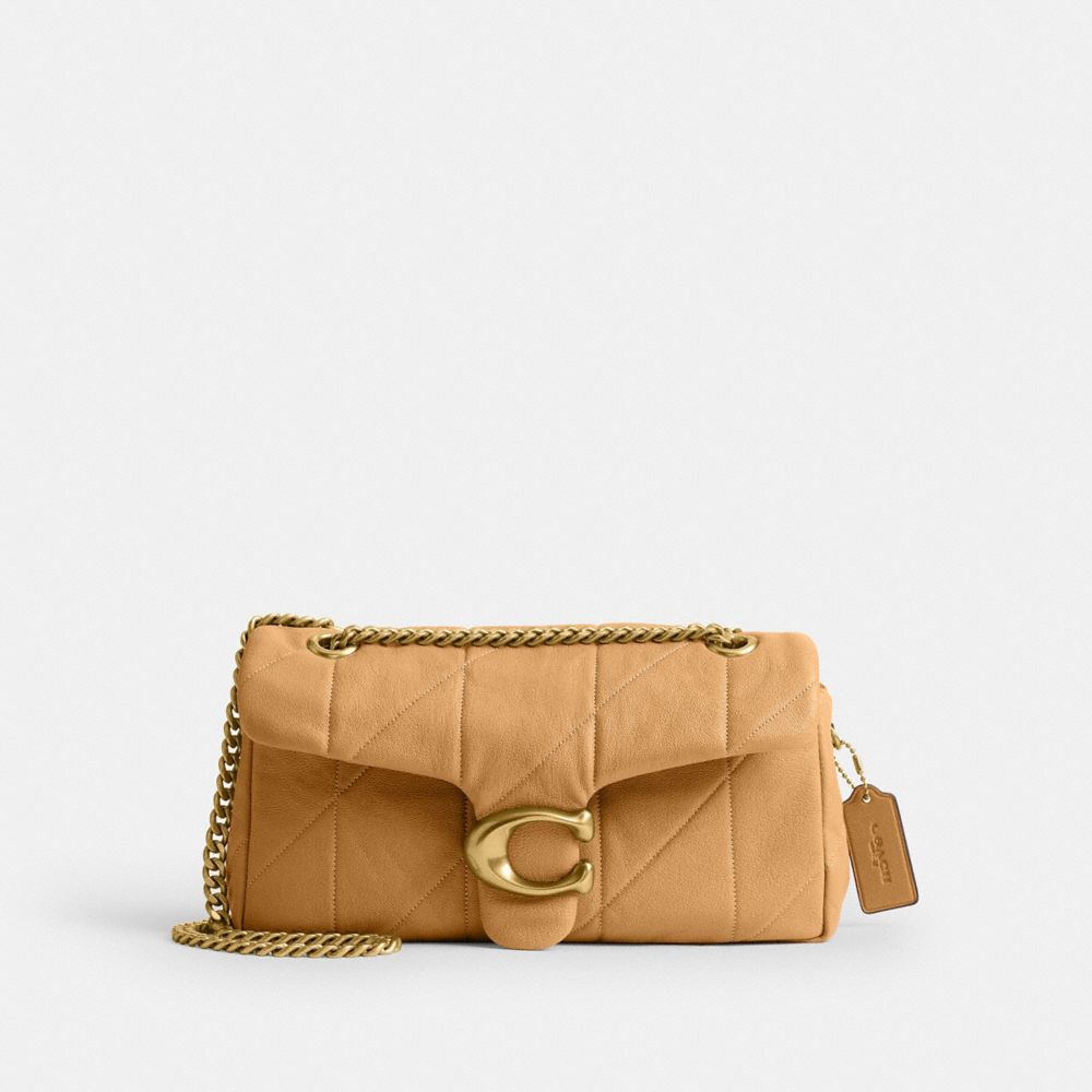 Coach Tabby Shoulder Bag 26 With Quilting Brass Biscuit