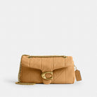Coach Tabby Shoulder Bag 26 With Quilting Brass Biscuit