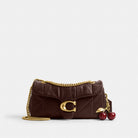 Coach Tabby Shoulder Bag 26 With Quilting Brass Maple