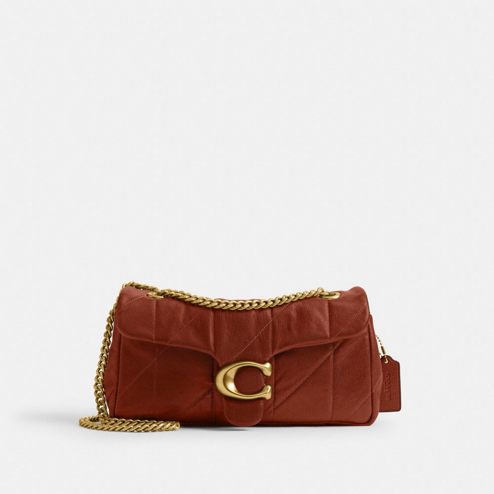 Coach Tabby Shoulder Bag 26 With Quilting Brass Pecan