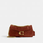 Coach Tabby Shoulder Bag 26 With Quilting Brass Pecan