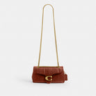 Coach Tabby Shoulder Bag 26 With Quilting Brass Pecan