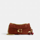 Coach Tabby Shoulder Bag 26 With Quilting Brass Pecan