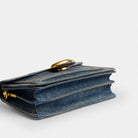 Coach Tabby Shoulder Bag 26 In Regenerative Cotton Denim Brass Dark Indigo