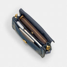 Coach Tabby Shoulder Bag 26 In Regenerative Cotton Denim Brass Dark Indigo