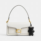 Coach Bear Puffy Bag Charm Silver Black