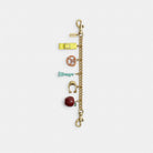 Coach New York Motif Chain Bag Charm Brass Multi