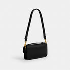 Coach Elora Top Handle Crossbody Bag Brass Black