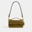 Coach Elora Top Handle Crossbody Bag Brass Muted Olive