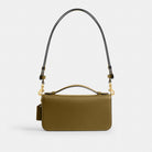 Coach Elora Top Handle Crossbody Bag Brass Muted Olive