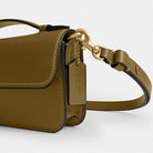 Coach Elora Top Handle Crossbody Bag Brass Muted Olive