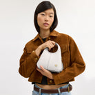 Coach Lana Shoulder Bag 19 Brass Chalk