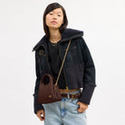 Coach Lana Shoulder Bag 19 Brass Maple
