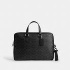 Coach Loop Bag Charm In Signature Canvas Black Signature